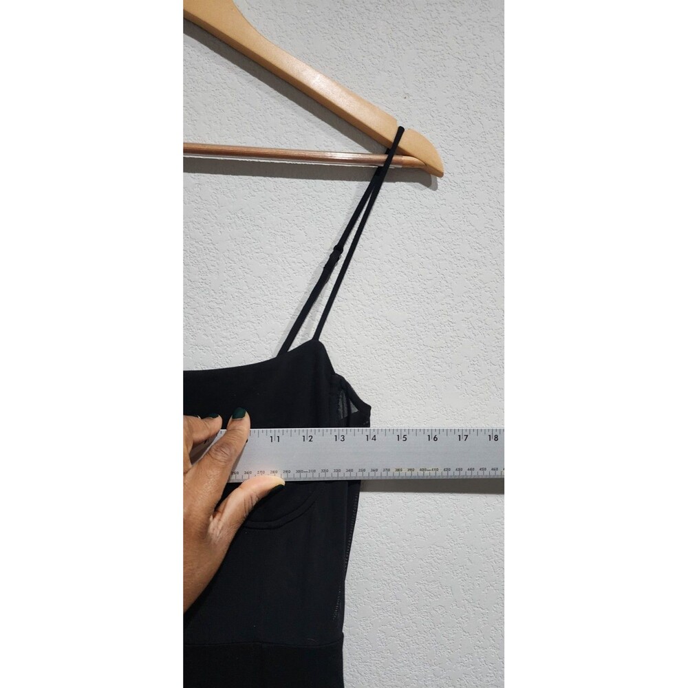 NBD Revolve Eileen High Slit Adjustable Spaghetti Strap Long Gown Black Womens M - Picture 8 of 16